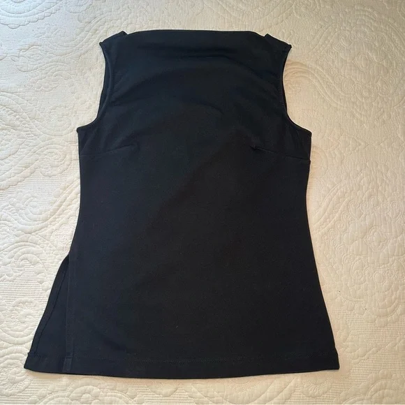 By Anthropologie Side-Slit Tunic. Black. Medium. - Picture 5 of 10